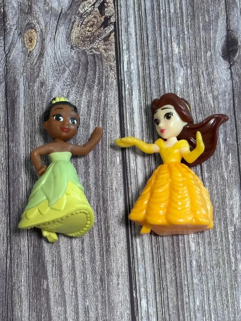 McDonald's 2020 Princess Belle  Beauty Beast Princess Tiana Frog figure Disney